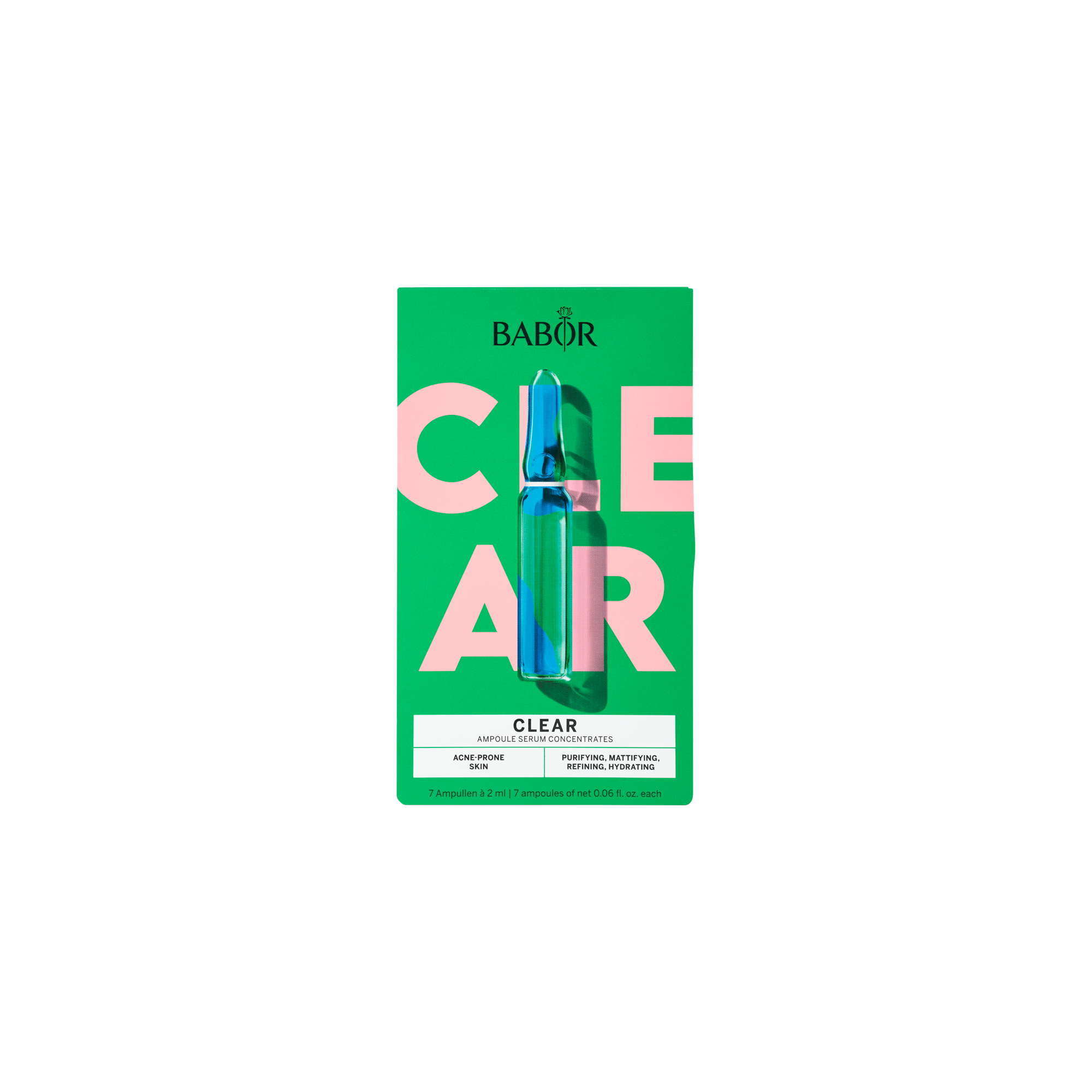 Ампульный набор Babor clear set, набор для проблемной кожи 7 ампул по 2 мл