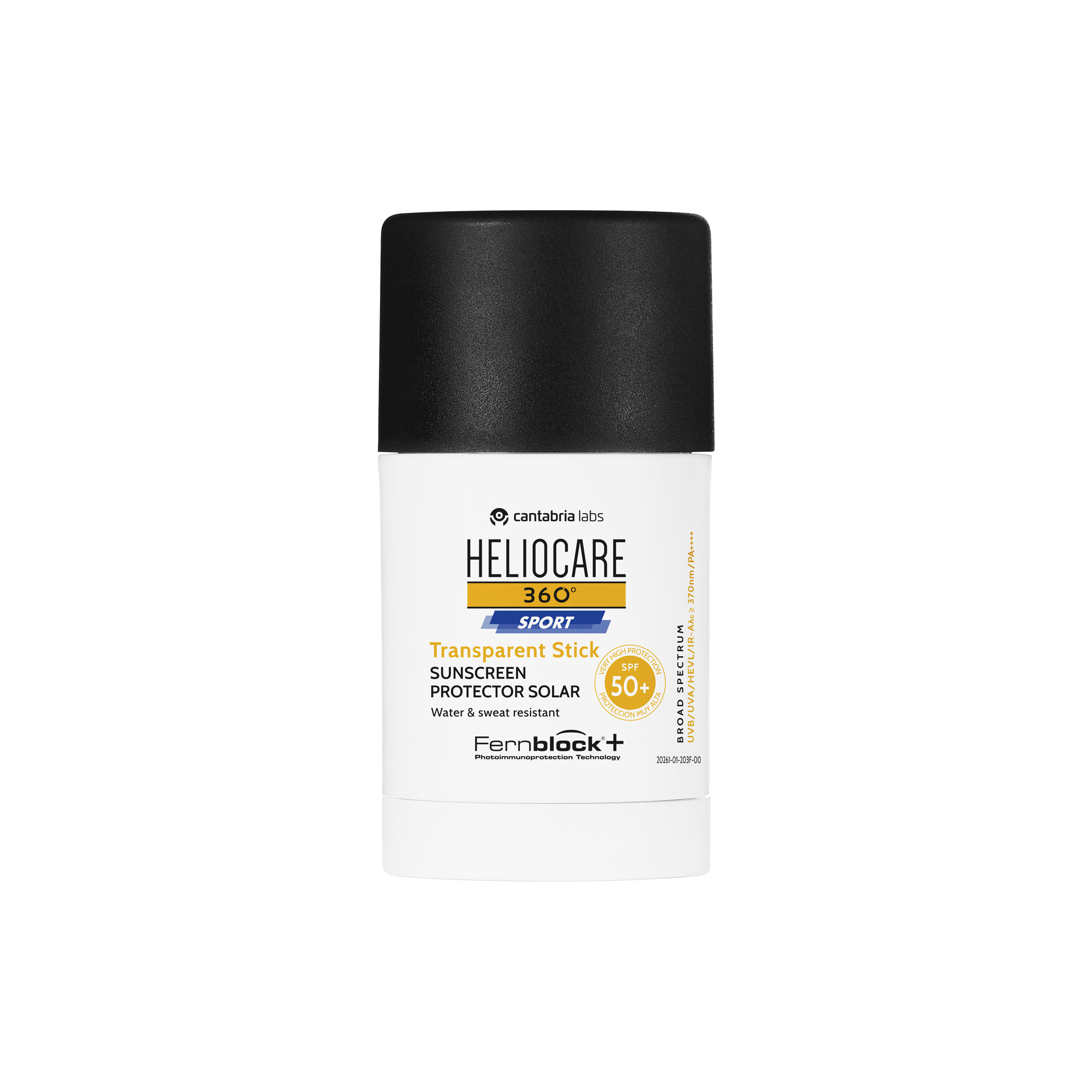 Солнцезащитный прозрачный спорт стик SPF50+ для лица / Heliocare 360 Sport Transparent Stick