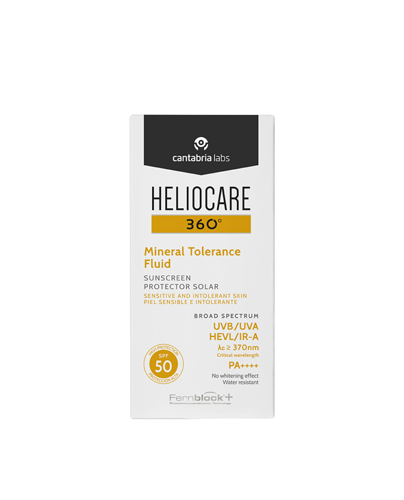 Солнцезащитный минеральный флюид SPF 50 / Heliocare 360º Mineral Tolerance Fluid SPF 50 Sunscreen