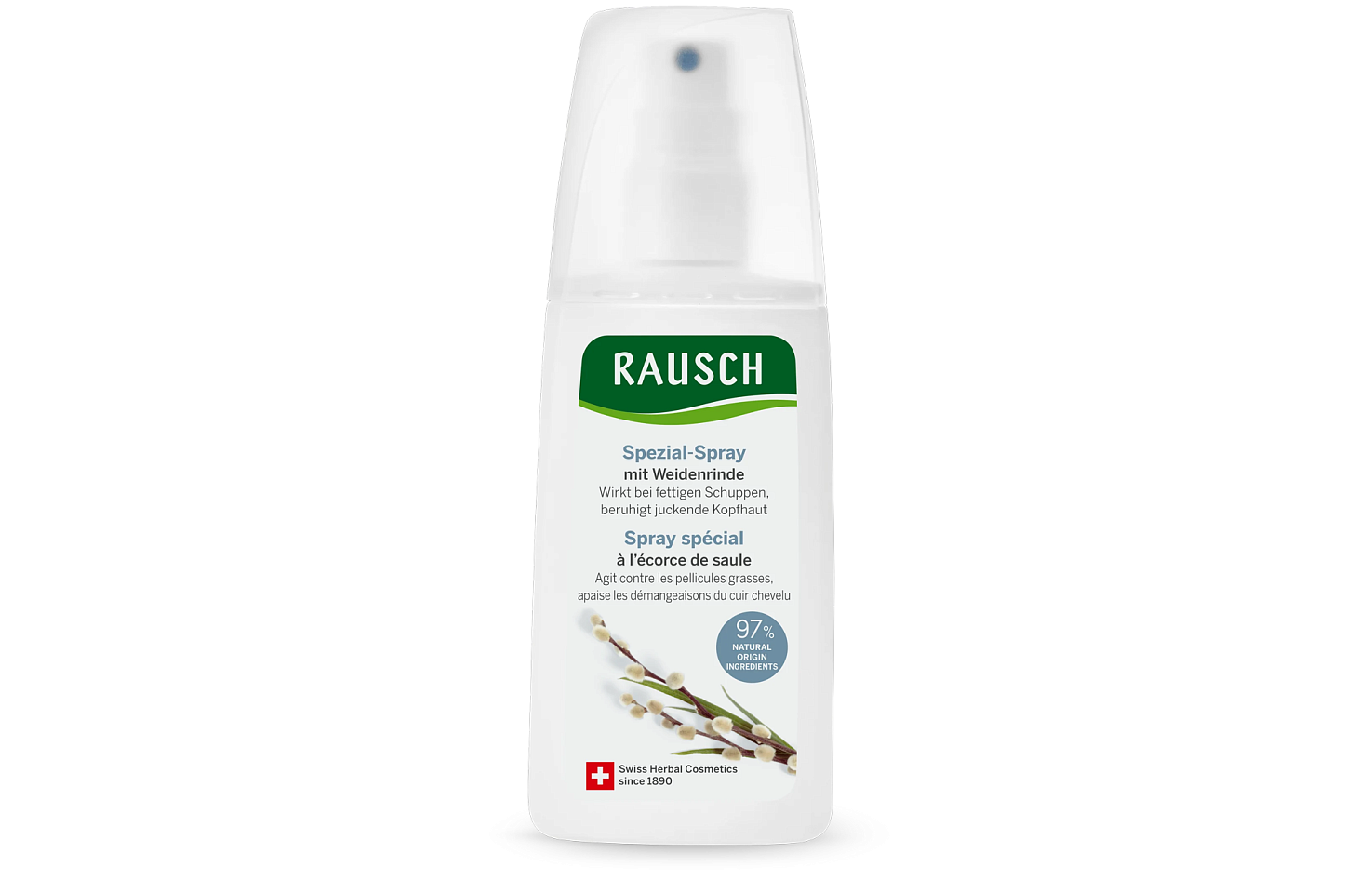 Treatment spray conditioner with willow bark