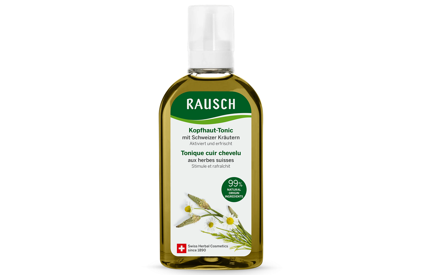 Scalp tonic with Swiss herbs
