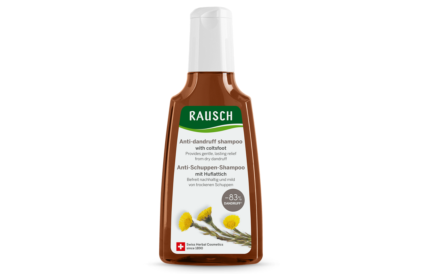 Anti-dandruff shampoo with coltsfoot