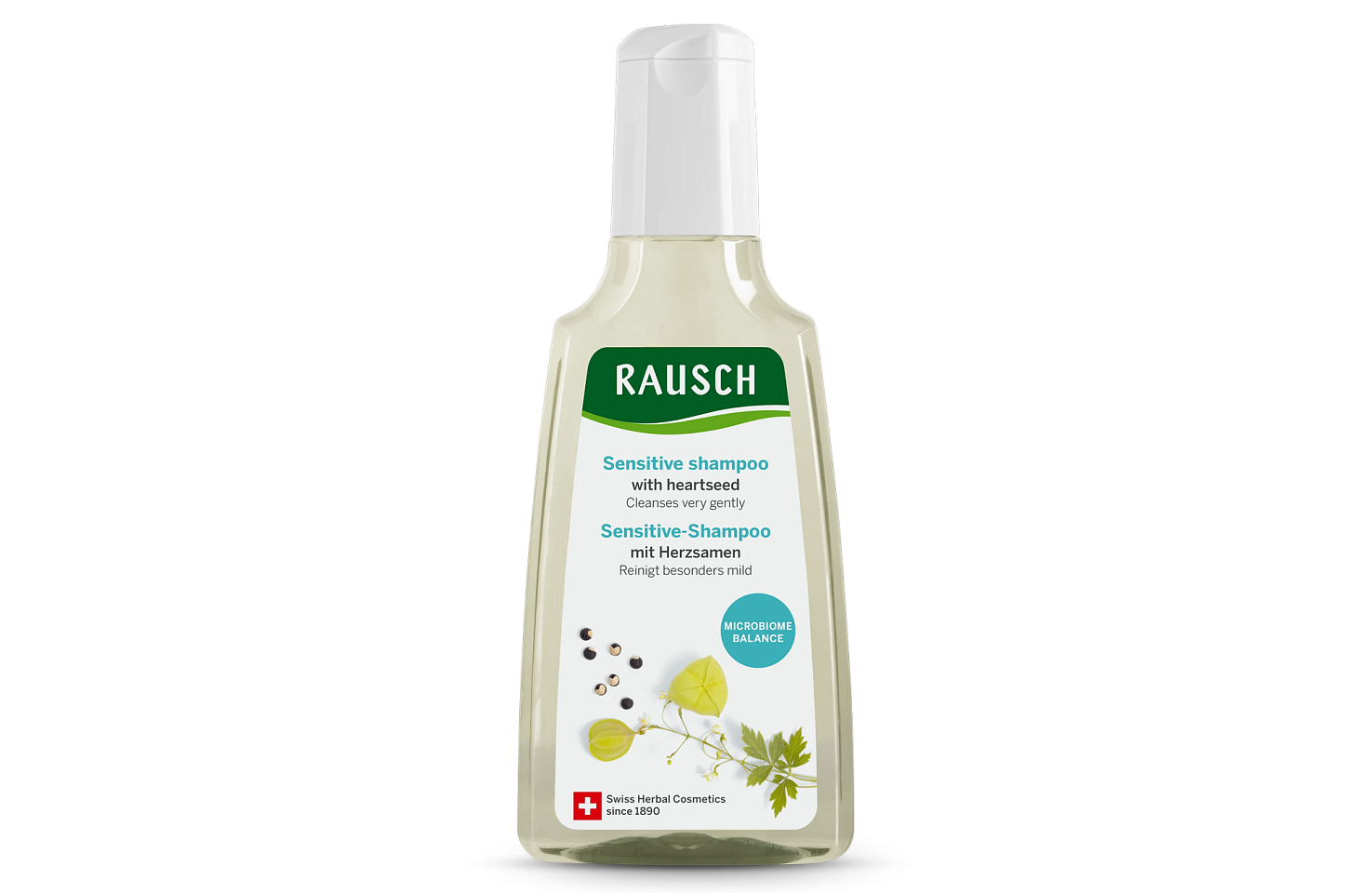 Sensitive shampoo with heartseed