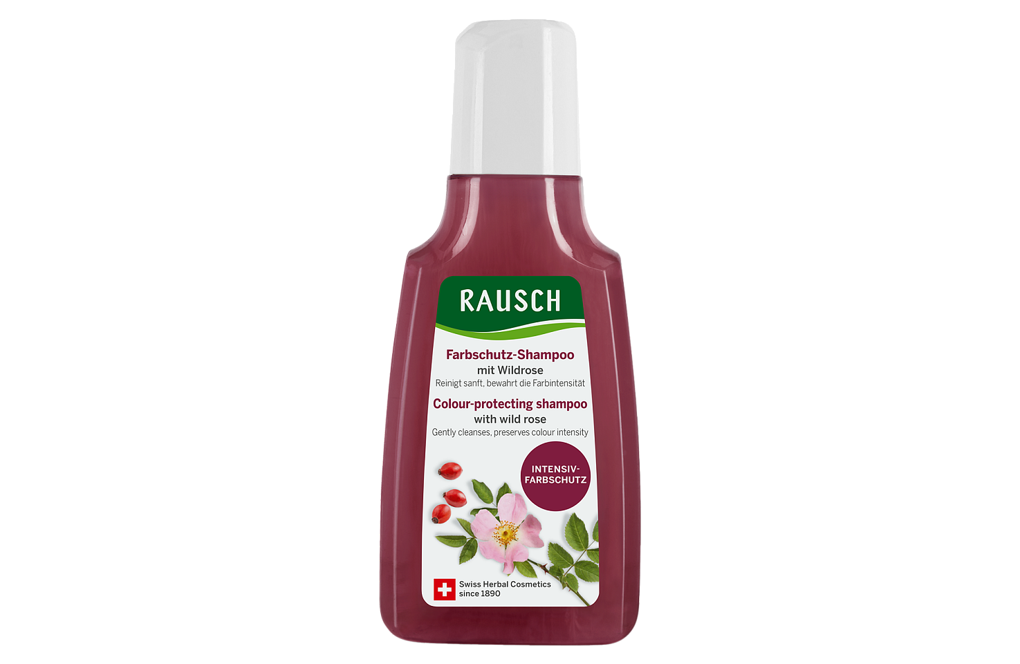 Colour-protecting shampoo with wildrose