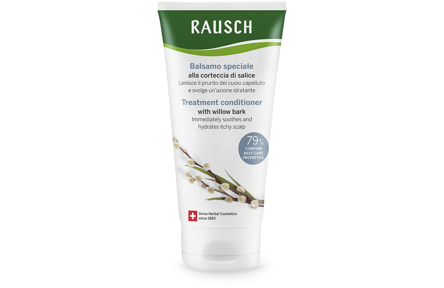 Treatment conditioner with willow bark