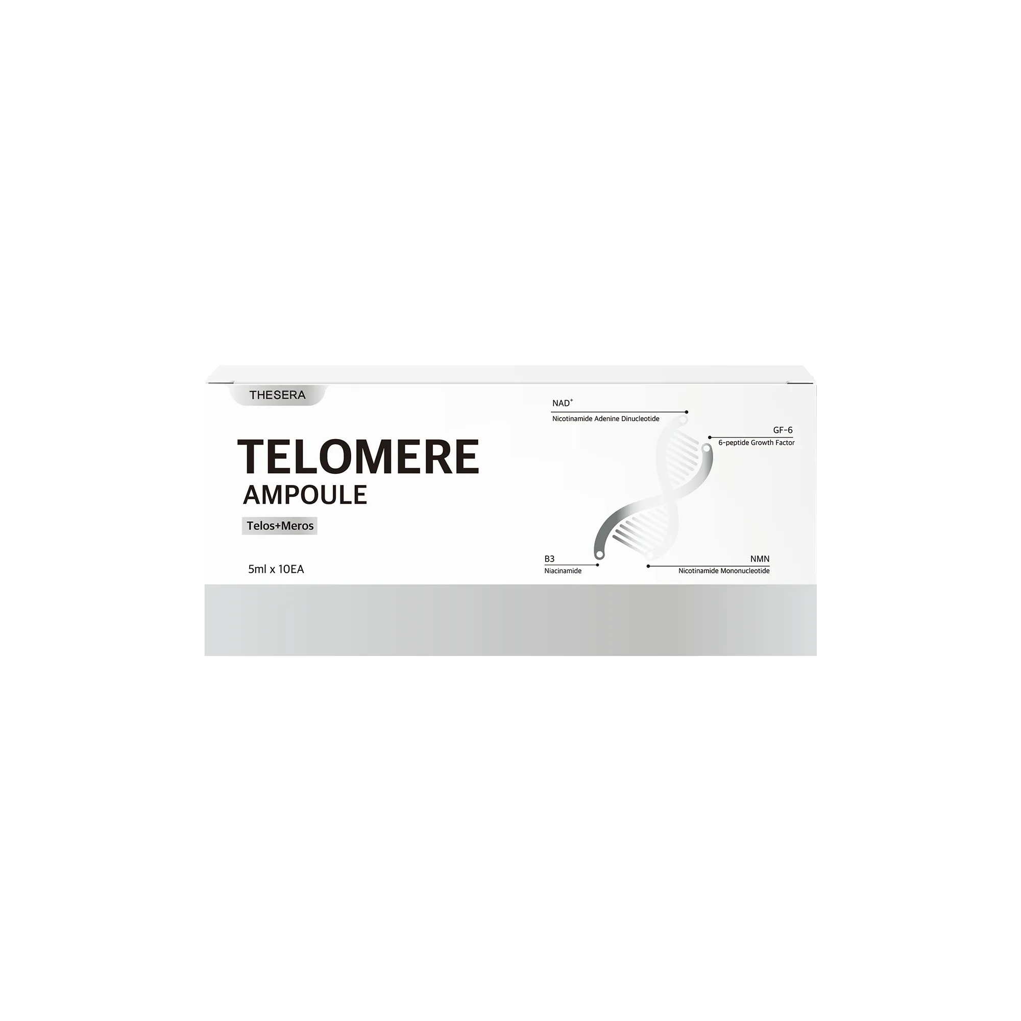 Омолаживающие anti-age ампулы с NAD+ и NMN для лица / TELOMERE Ampoule 