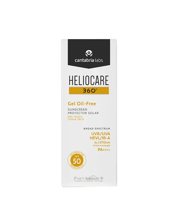 Солнцезащитный гель с SPF 50 для лица / Heliocare 360º Gel Oil-Free Dry Touch SPF 50 Sunscreen