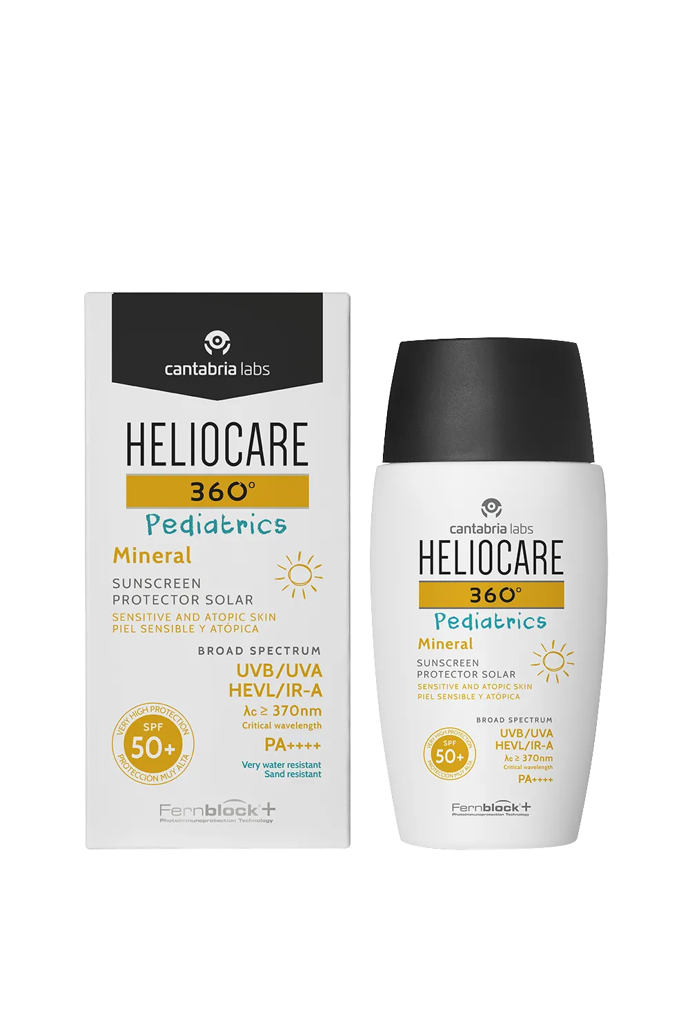 Минеральный фотопротектор для детей для лица / Heliocare 360º Pediatrics Mineral Sunscreen  SPF50+ 