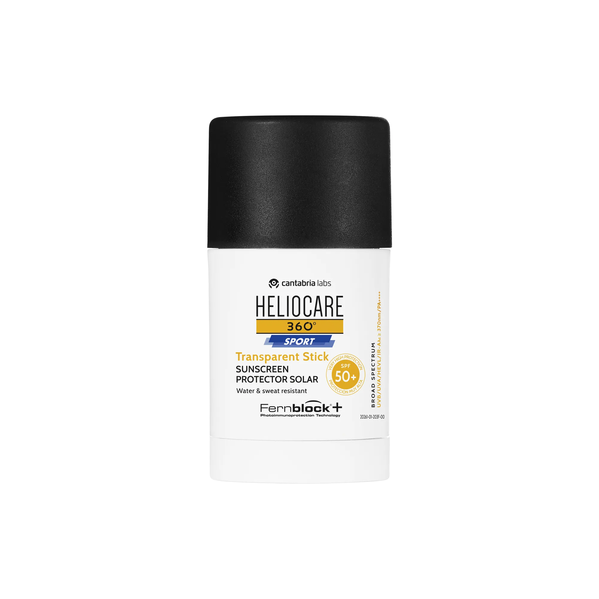 Солнцезащитный прозрачный спорт стик SPF50+ для лица / Heliocare 360 Sport Transparent Stick