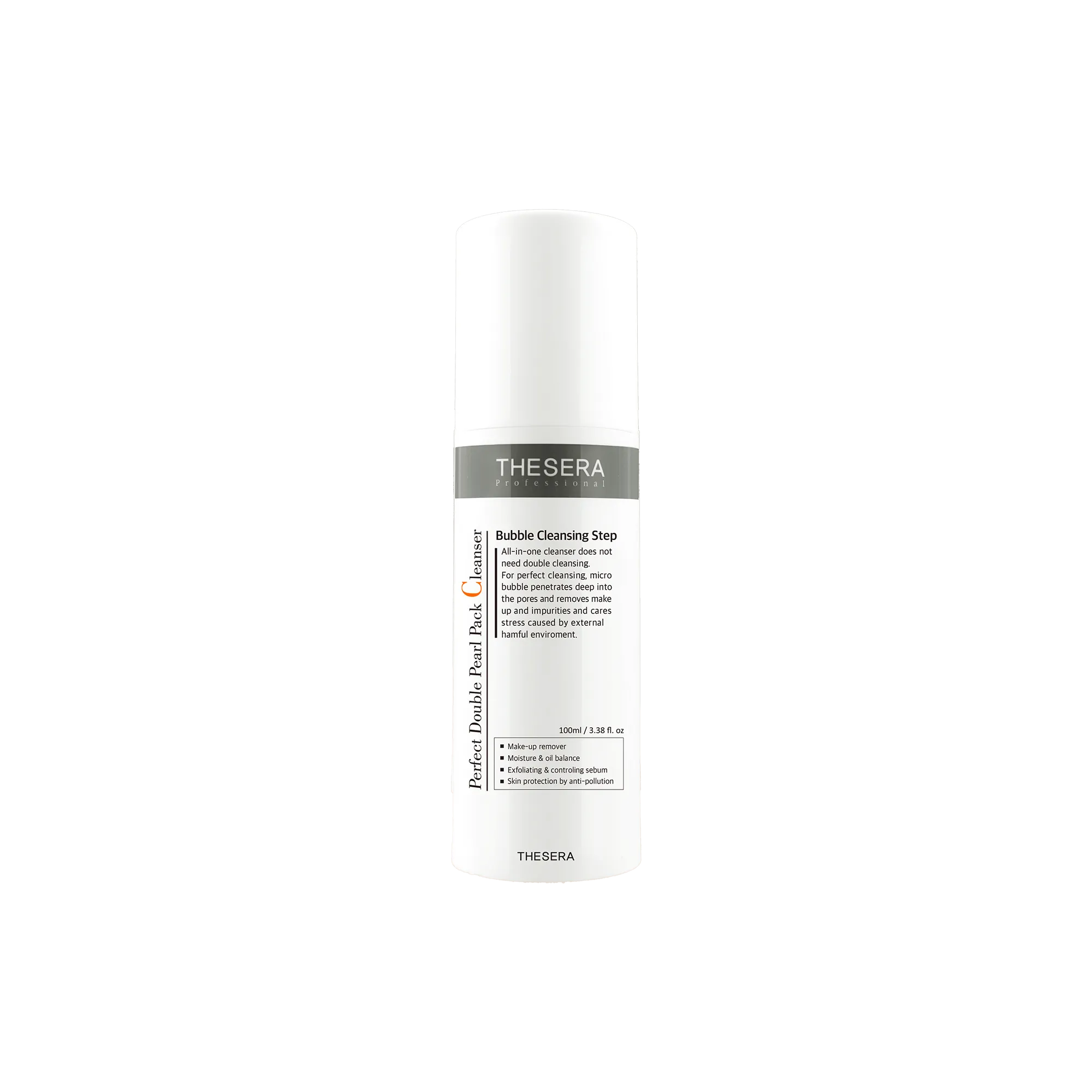 Микропузырьковый очищающий осветляющий гель для лица / Perfect Double Pearl Pack Cleanser