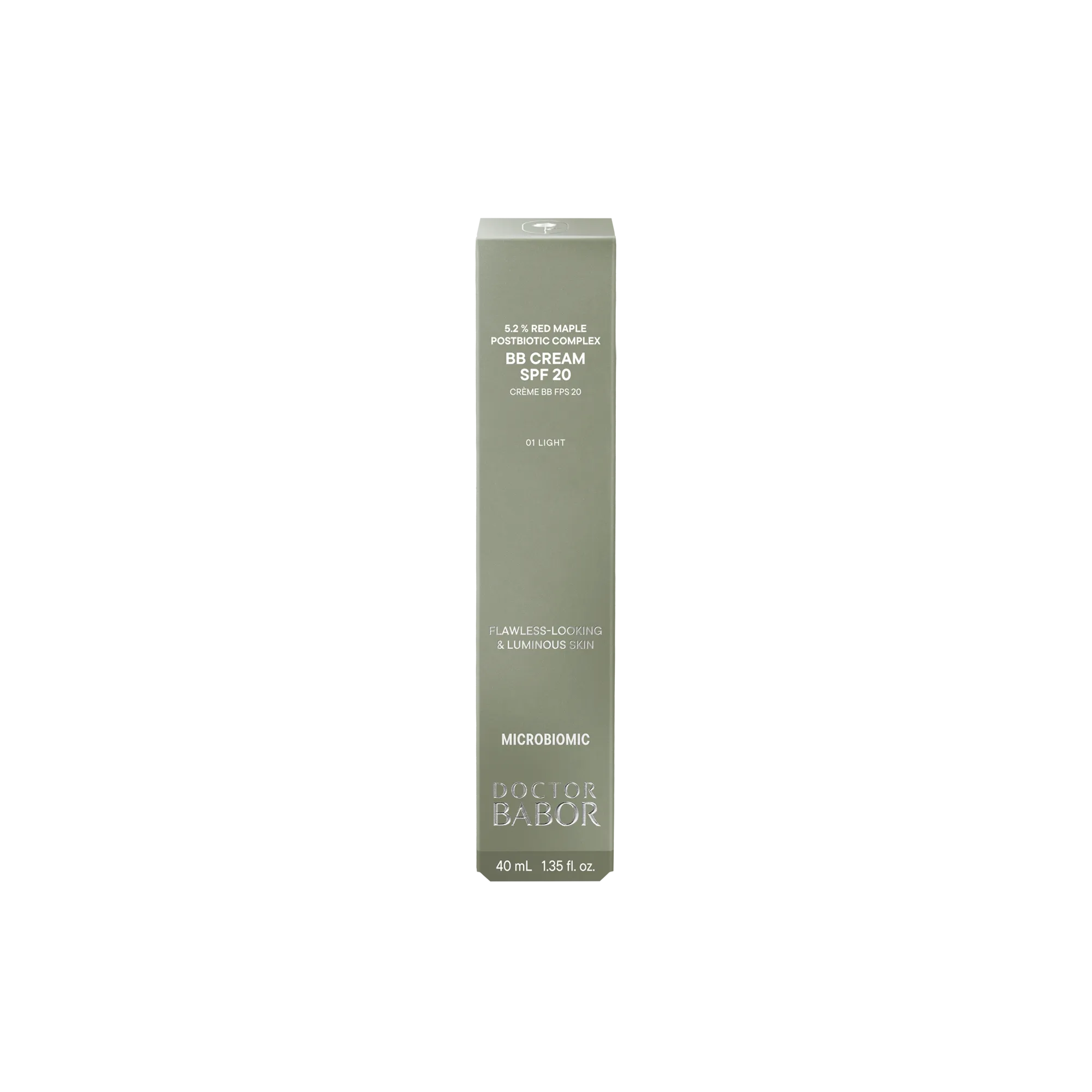 ВВ - крем и СПФ 20 для лица / Doctor Babor Microbiomic BB Cream SPF 20 01 light 40 ml 