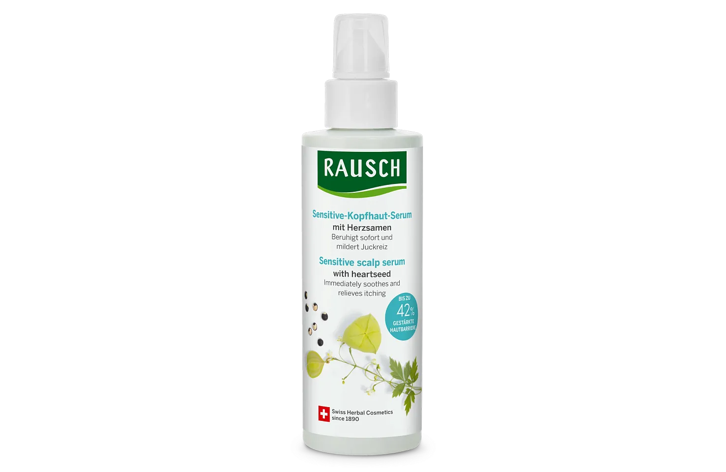 Sensitive scalp serum with heartseed