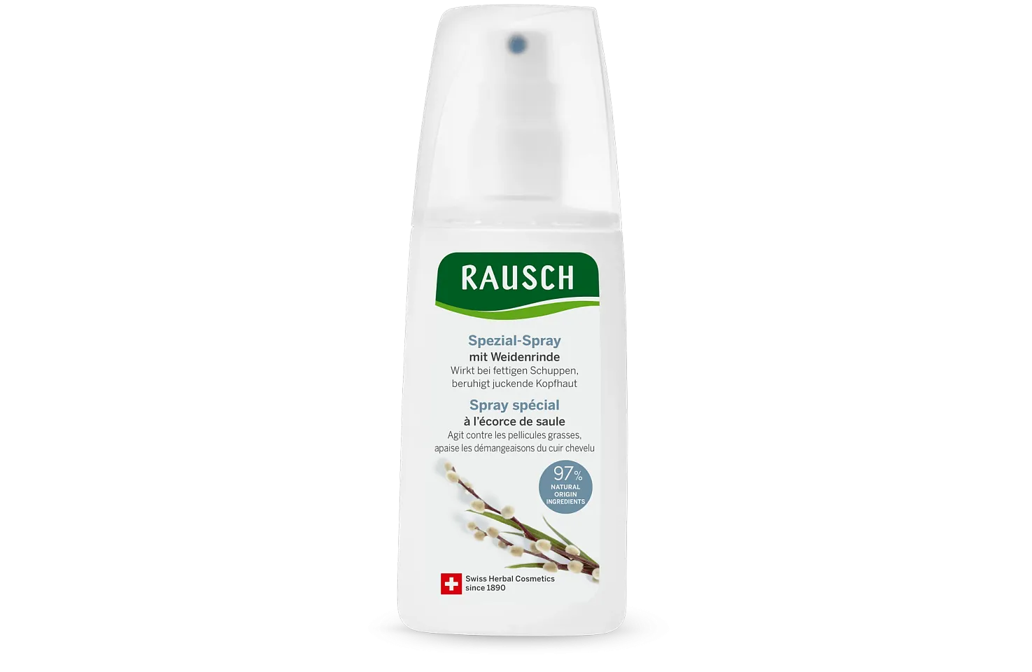 Treatment spray conditioner with willow bark
