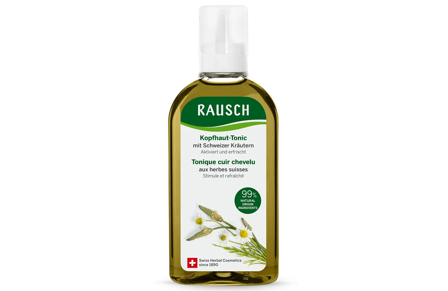 Scalp tonic with Swiss herbs