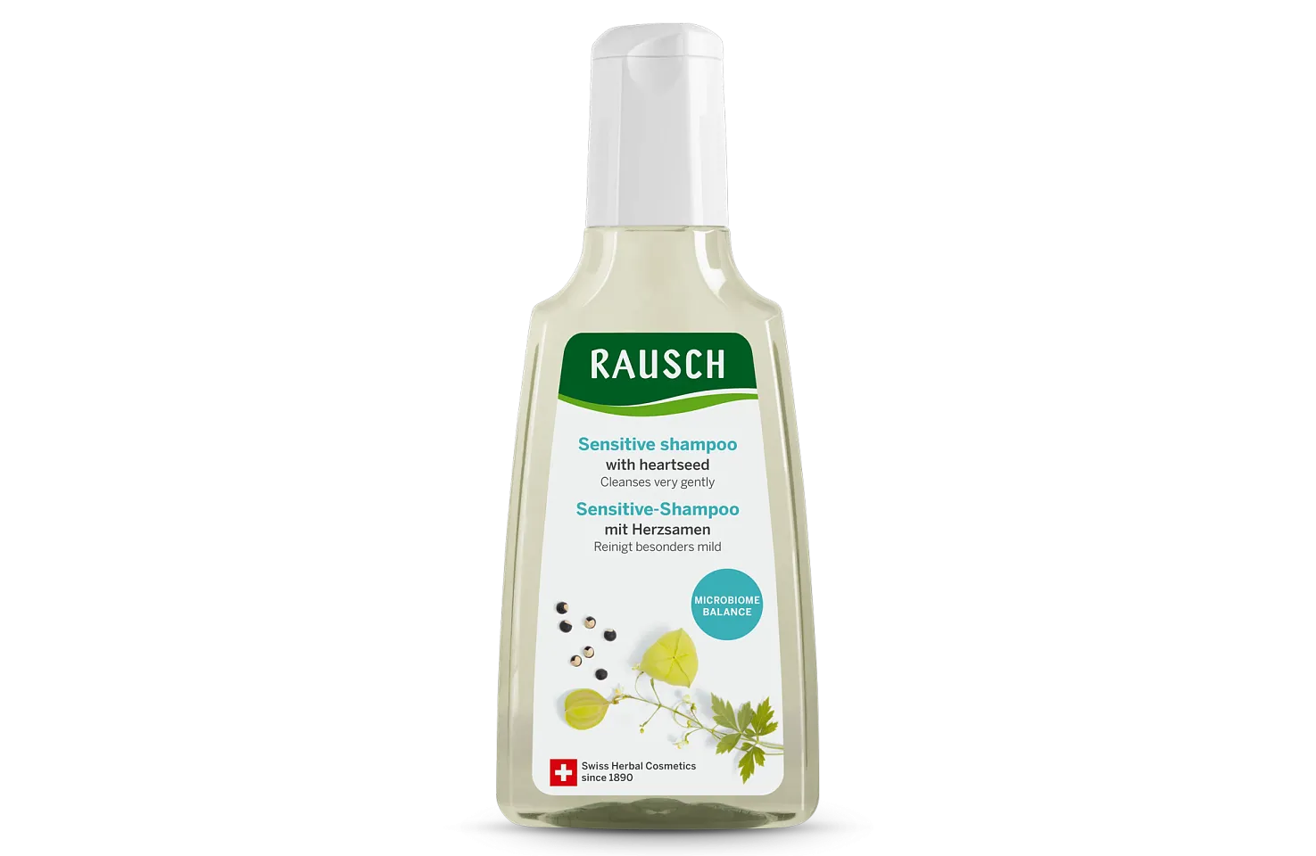 Sensitive shampoo with heartseed